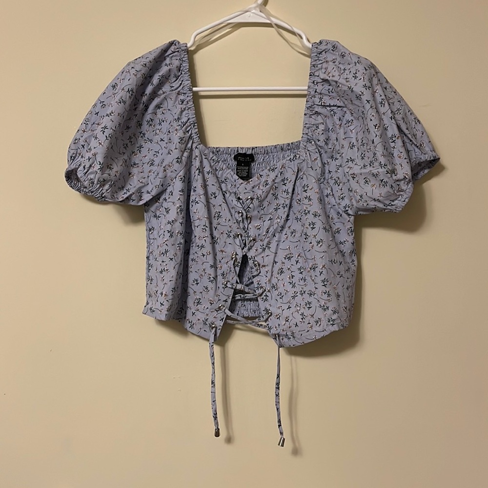 RUE21 crop top off shoulder